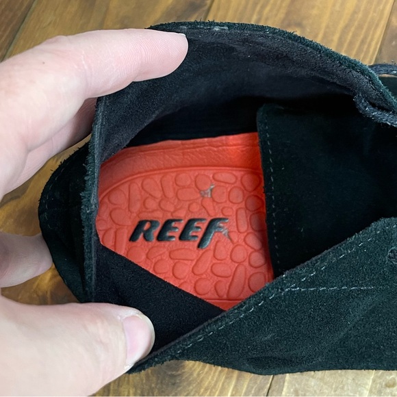 Reef Mens size 13 black suede corsac fox CC chukka boots - Picture 9 of 9